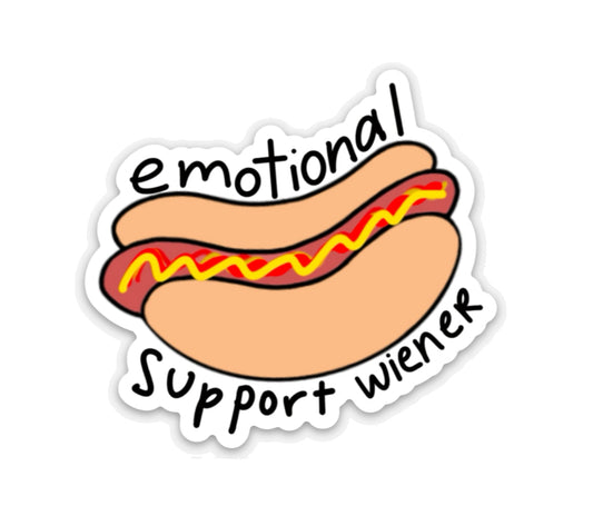 Emotional Support Wiener Sticker