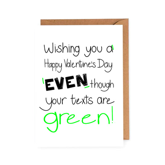 Happy Valentine’s Day Green Texts